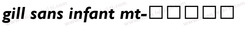 gill sans infant mt字体转换